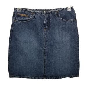 LEI Blue Wash Denim Mini Five‎ Pocket Skirt